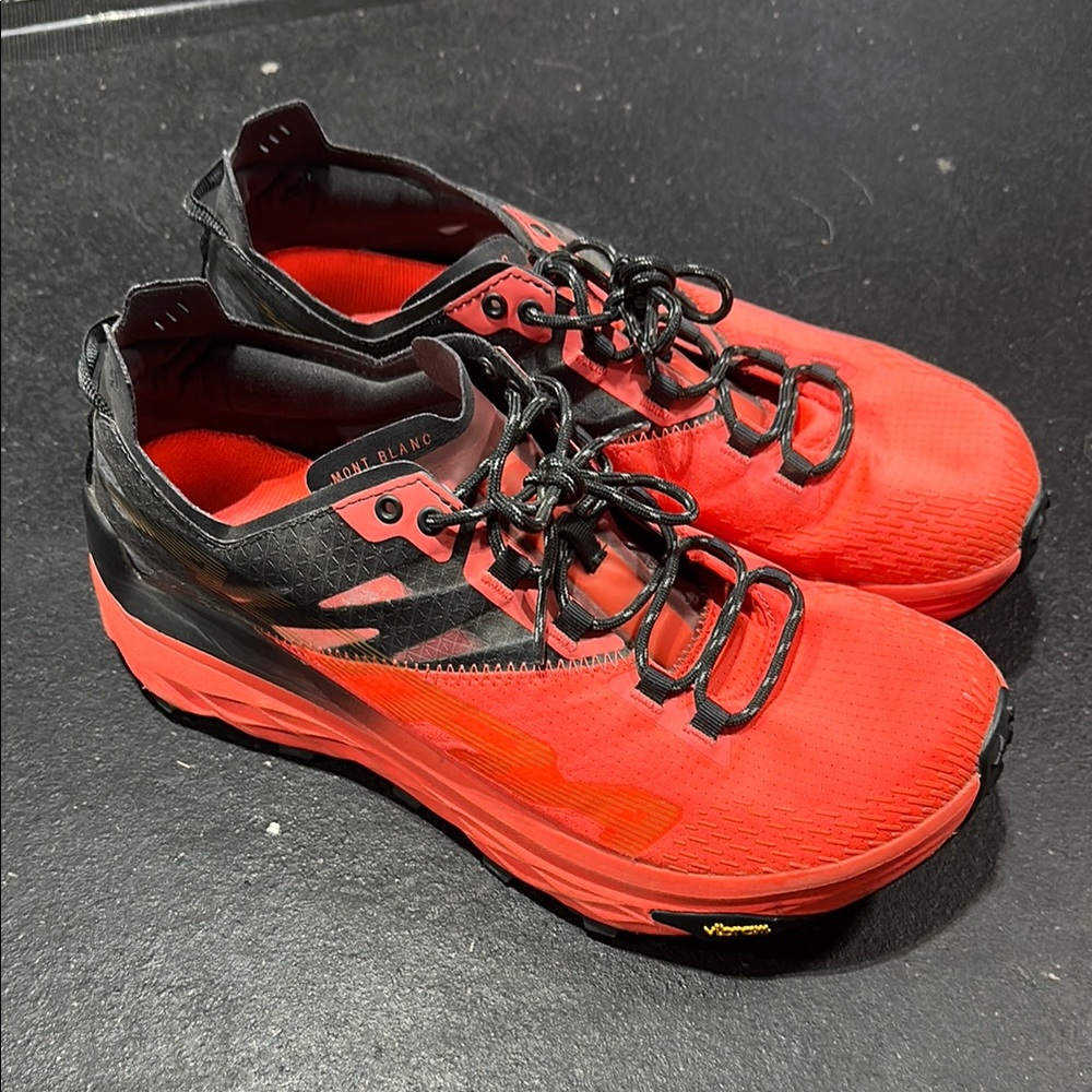 Altra Red and Black Athletic Shoes